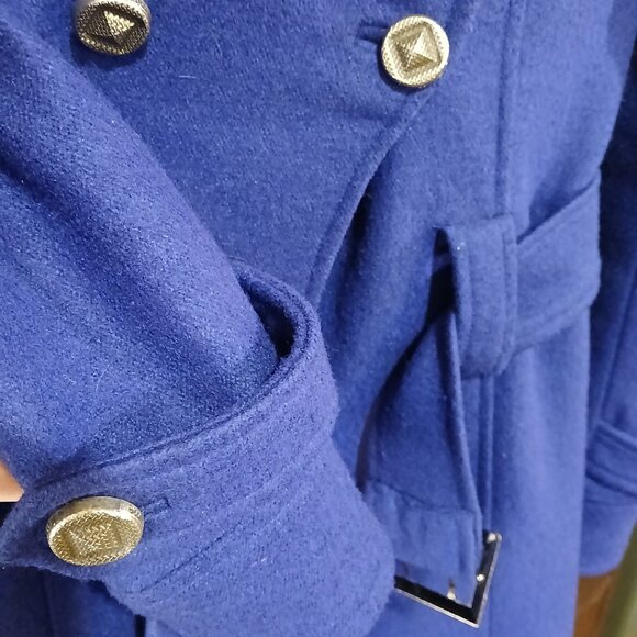 MISS ME Wool Blend Electric Blue Peacoat S - Picture 9 of 10